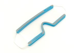 isiluxx® Patientenschutzbrille blau klar (Hentschel-Dental)